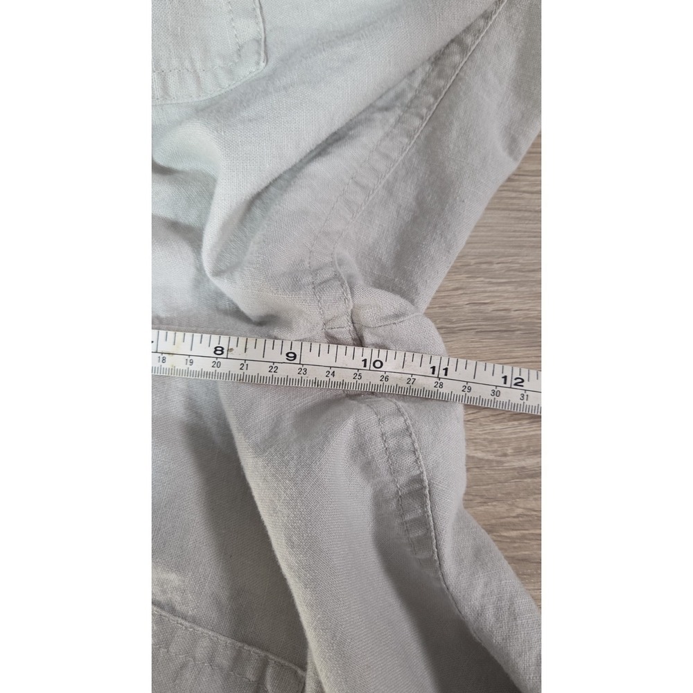 J Crew Linen‎ Blend Favorite Fit Drawstring Wide Leg Pants 12 - Picture 5 of 6